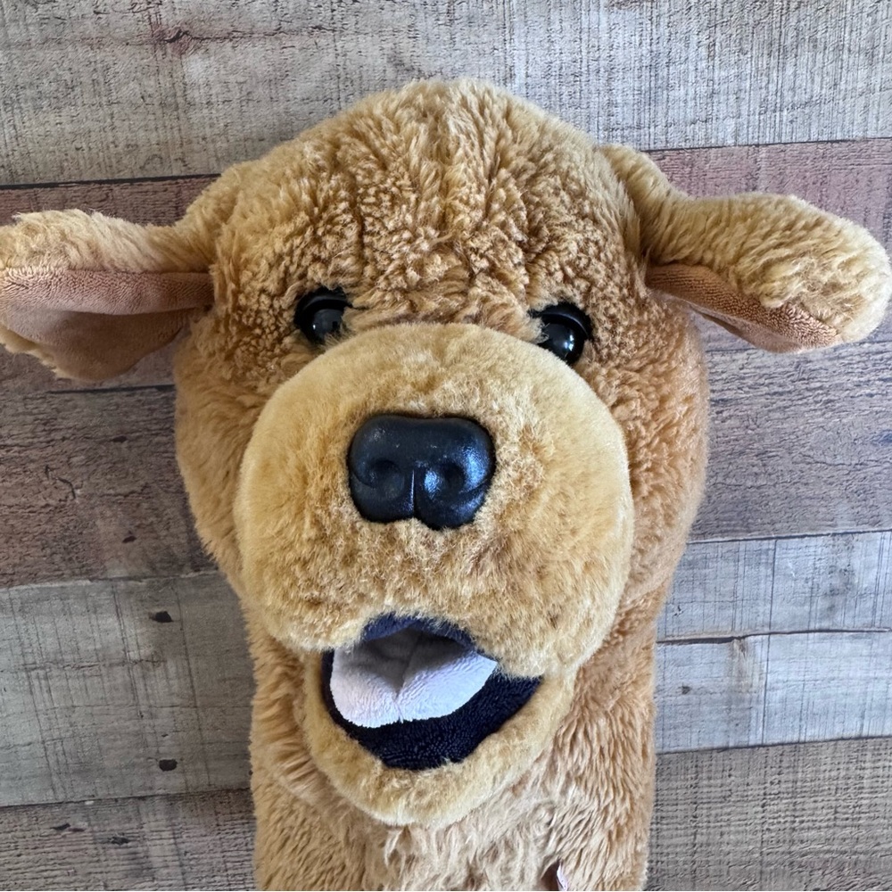 Daphne's Golden Retriever Dog Plush Hand Puppet - Picture 2 of 8